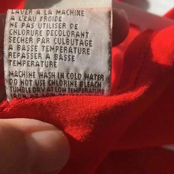 AE Sport & CO deep red, 100%  medium weight cotton tunic - Picture 5 of 5